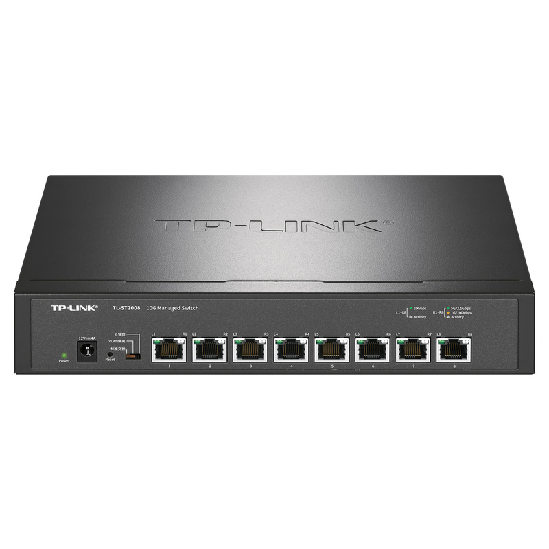 8 x 10Gbps RJ45 ports Full 10 Gigabit cloud management switches
