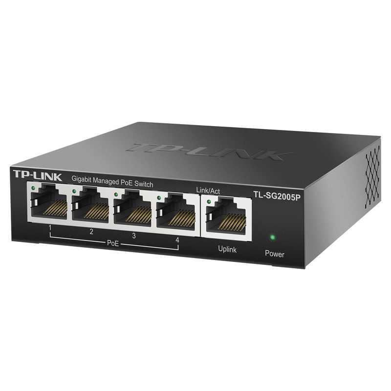 5 port Full gigabit cloud-managed PoE switches