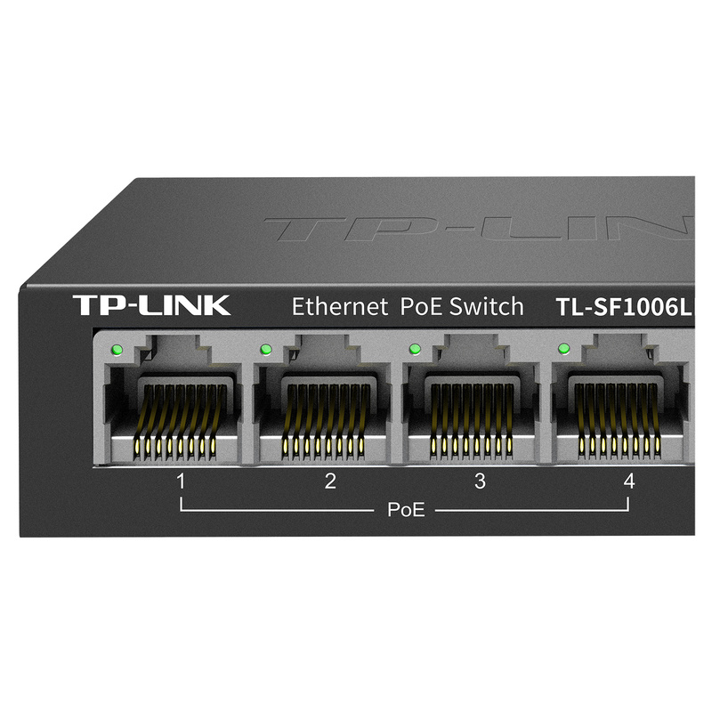 100 Gigabit PoE switches/4FE (PoE) + 2FE