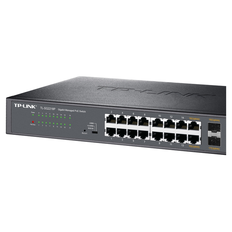 16 x 10/100/1000Base-T RJ45 ports Full gigabit cloud-managed PoE switches