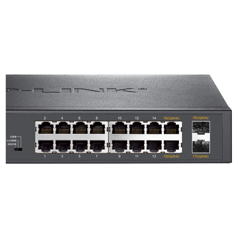 16 x 10/100/1000Base-T RJ45 ports Full gigabit cloud-managed PoE switches