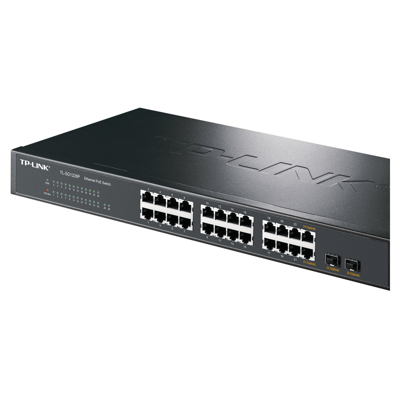26 port Full Gigabit Ethernet PoE switch