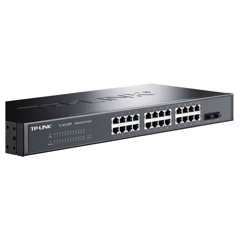 26 port Full Gigabit Ethernet PoE switch