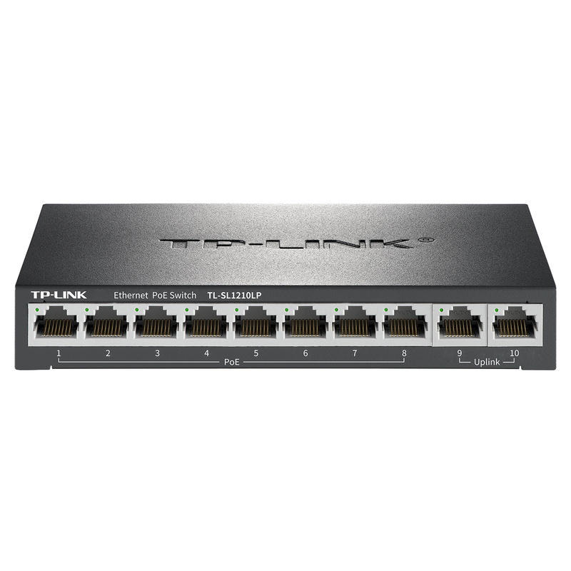 TL-SL1210LP JetStream Gigabit PoE+ Switch 8-Port 120W TP-Link SMB Surveillance Managed