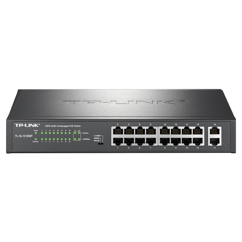 18 port Gigabit uplink Ethernet PoE switches