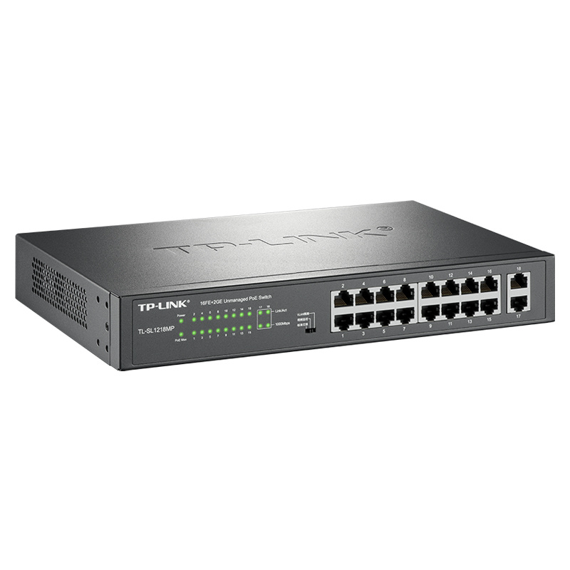 18 port Gigabit uplink Ethernet PoE switches