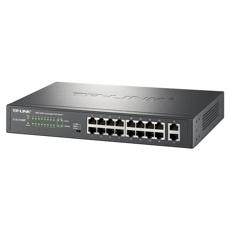 18 port Gigabit uplink Ethernet PoE switches