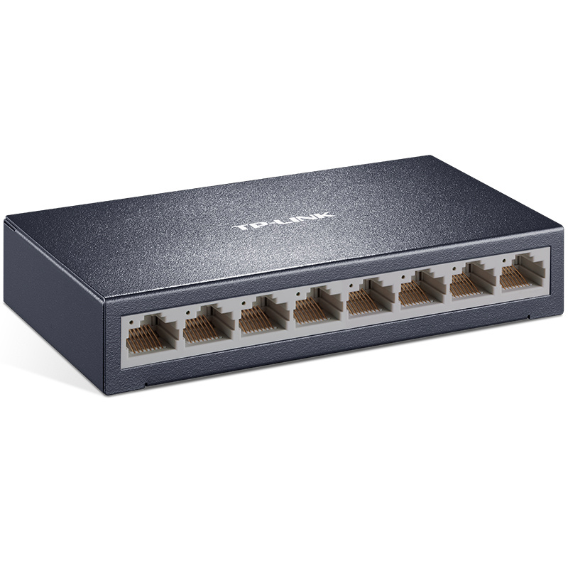 8-port 100 Gigabit Ethernet switch with 8 x 10/100M adaptive RJ45 ports