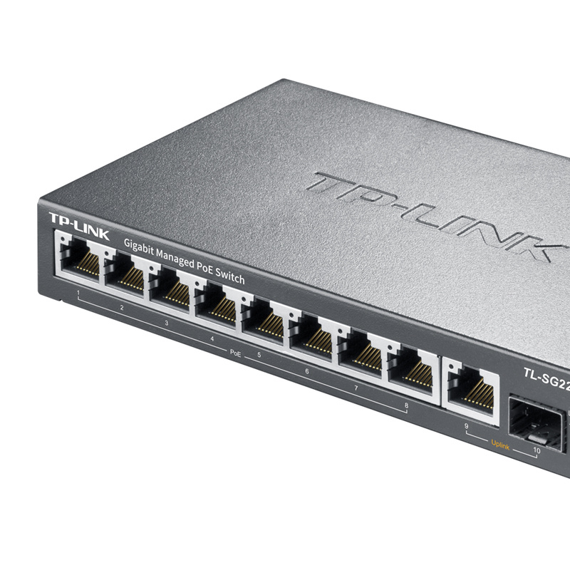 10 port Full gigabit cloud-managed PoE switches