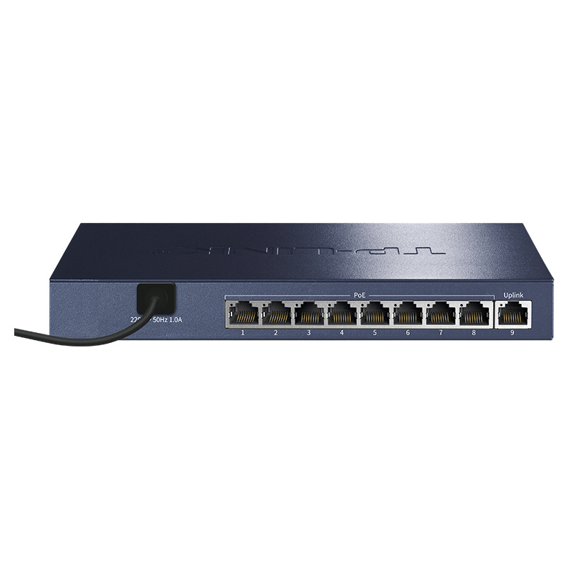 9 port Full Gigabit Ethernet PoE switch