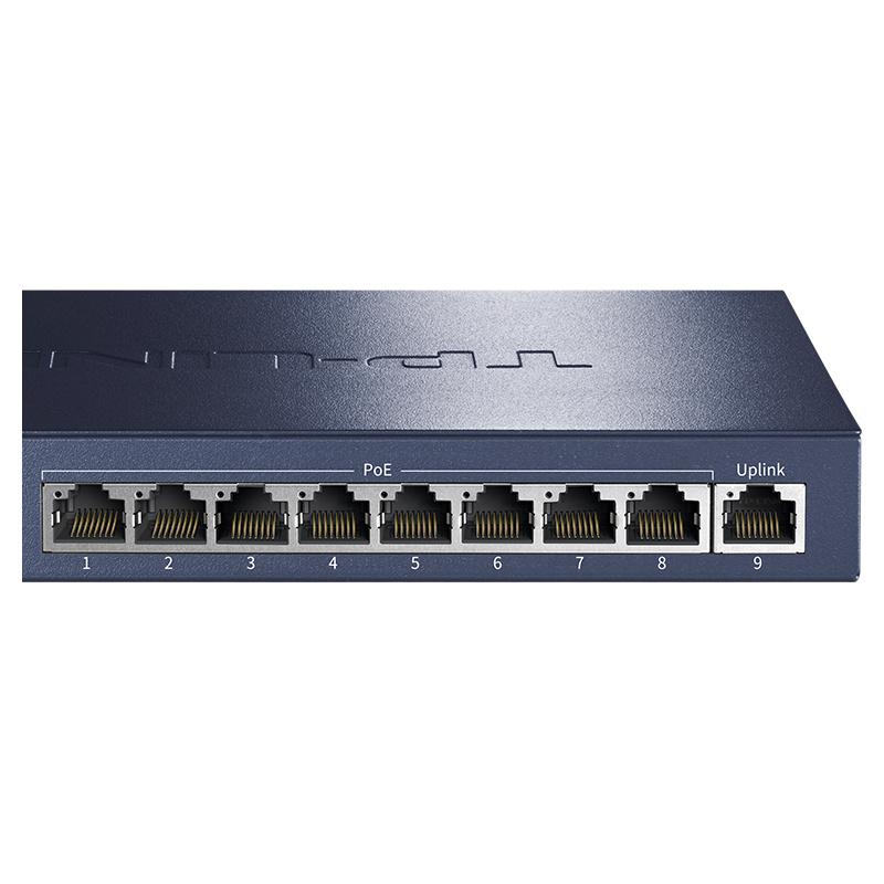 9 port Full Gigabit Ethernet PoE switch