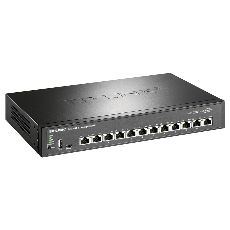 12 port Full 10 Gigabit Layer 3 network management switches