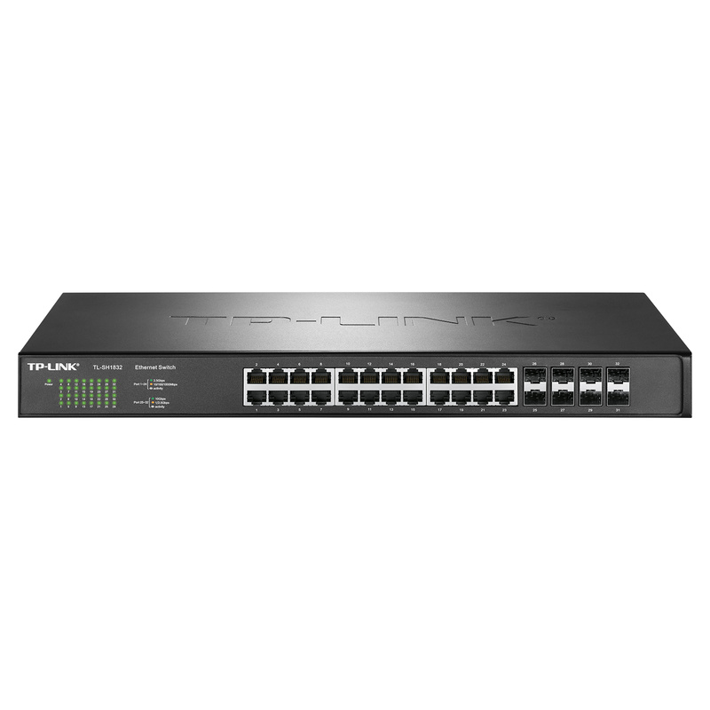 TL-SH1832 32-Port Managed Gigabit PoE+ Switch Layer 3 VLAN QoS Enterprise Networking