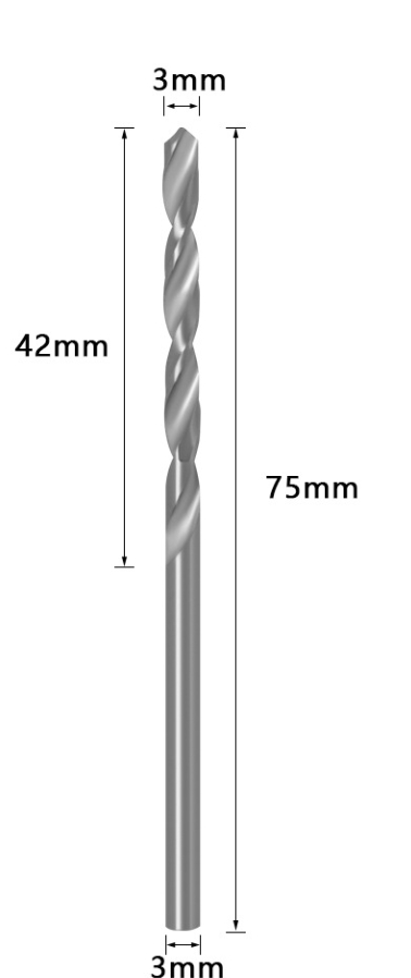 Carpentry counterbore drilling cone hole drilling 3mm