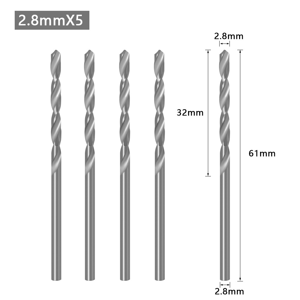 Carpentry counterbore drilling cone hole drilling 2.8mm 5pcs