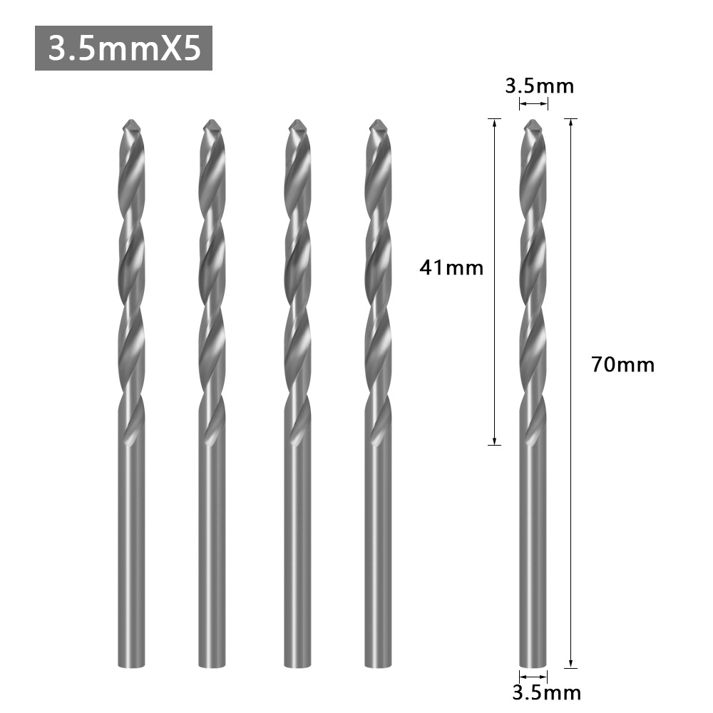 Carpentry counterbore drilling cone hole drilling 3.5mm 5pcs