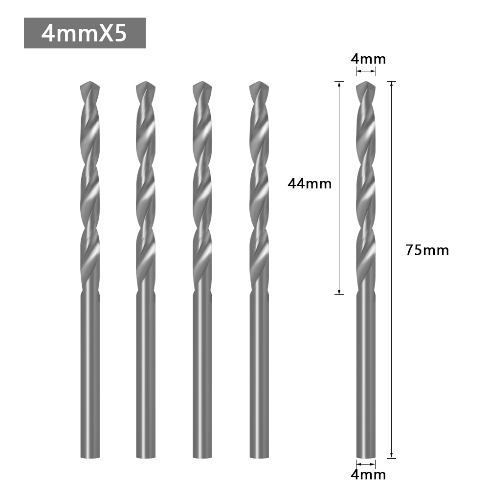 Carpentry counterbore drilling cone hole drilling 4mm 5pcs